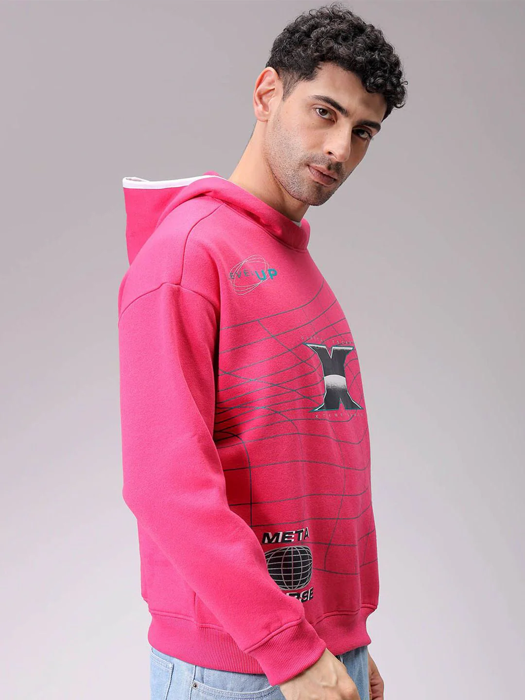 The Indian Garage Co Men Printed Hooded Sweatshirt - Image 4