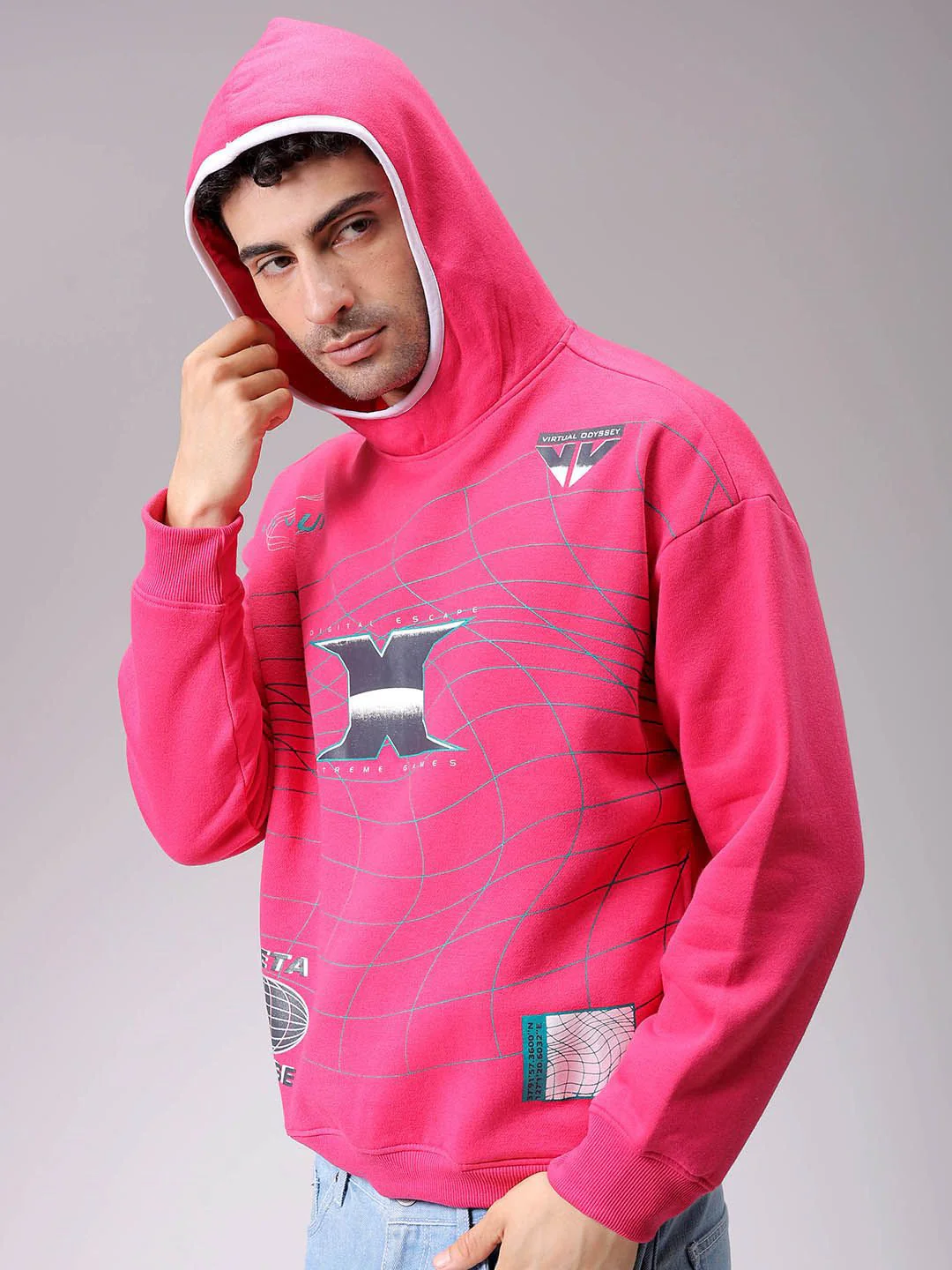 The Indian Garage Co Men Printed Hooded Sweatshirt - Image 5