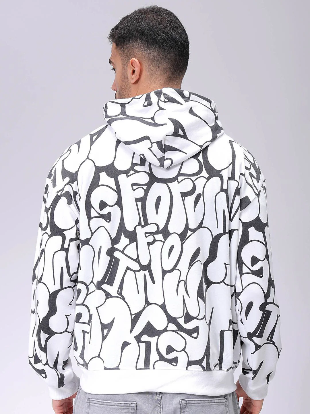 The Indian Garage Co Men Printed Hooded Sweatshirt - Image 4