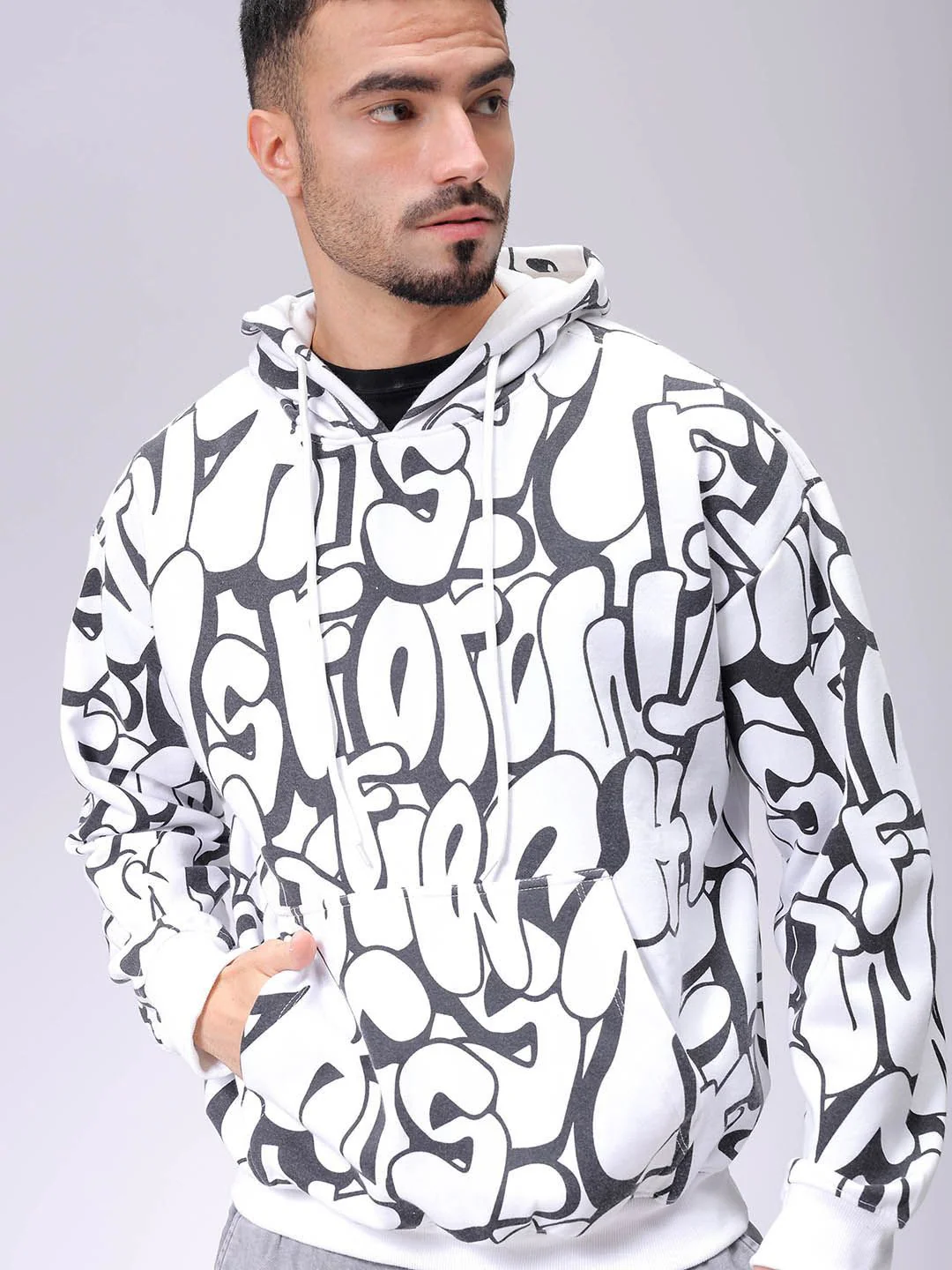 The Indian Garage Co Men Printed Hooded Sweatshirt - Image 7