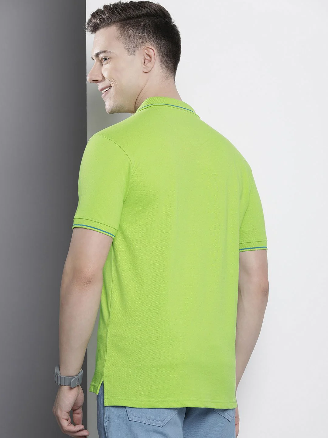 The Indian Garage Co Men Printed Polo Collar T-shirt - Image 5