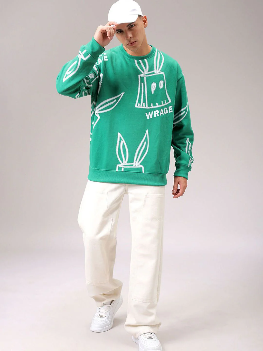 The Indian Garage Co Men Printed Round Neck Long Sleeves Pullover Sweatshirt - Image 4