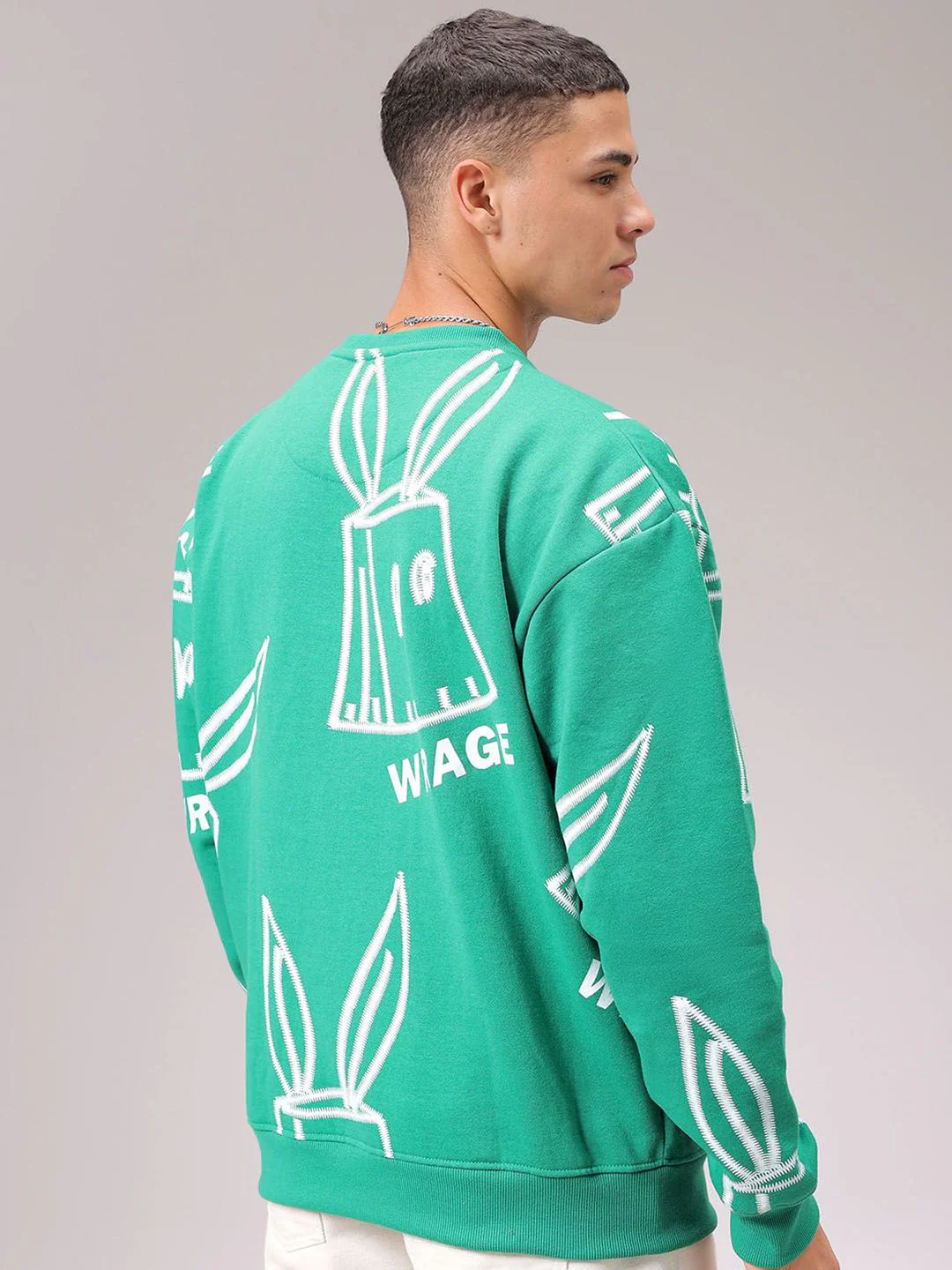 The Indian Garage Co Men Printed Round Neck Long Sleeves Pullover Sweatshirt - Image 5