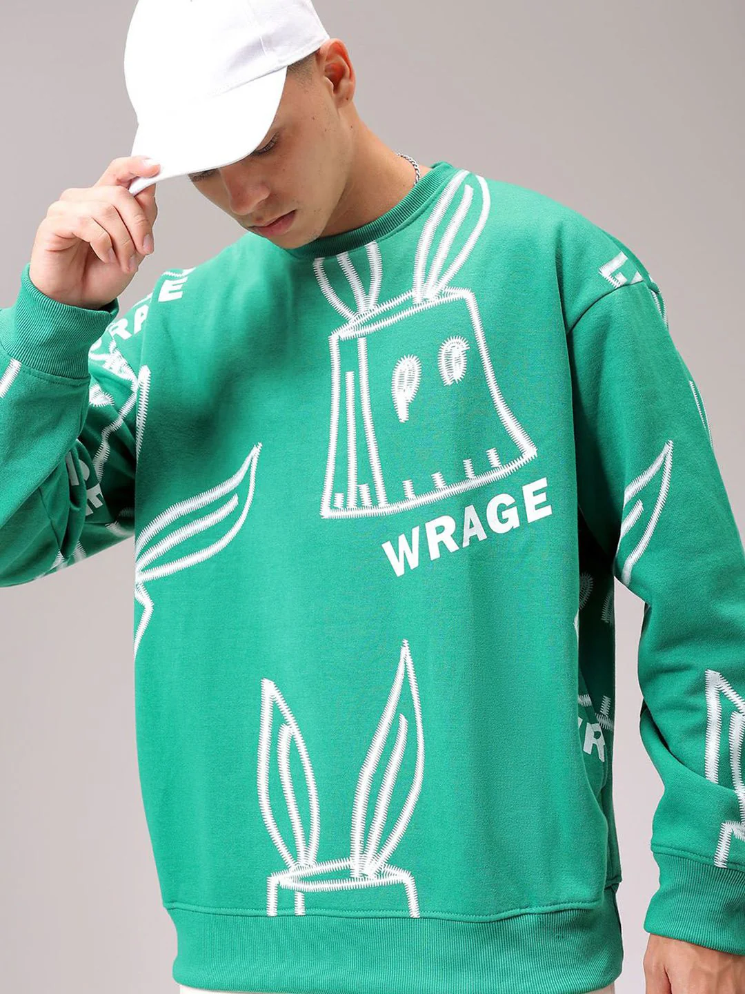 The Indian Garage Co Men Printed Round Neck Long Sleeves Pullover Sweatshirt - Image 6