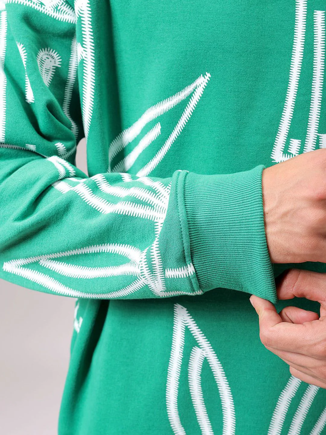 The Indian Garage Co Men Printed Round Neck Long Sleeves Pullover Sweatshirt - Image 7
