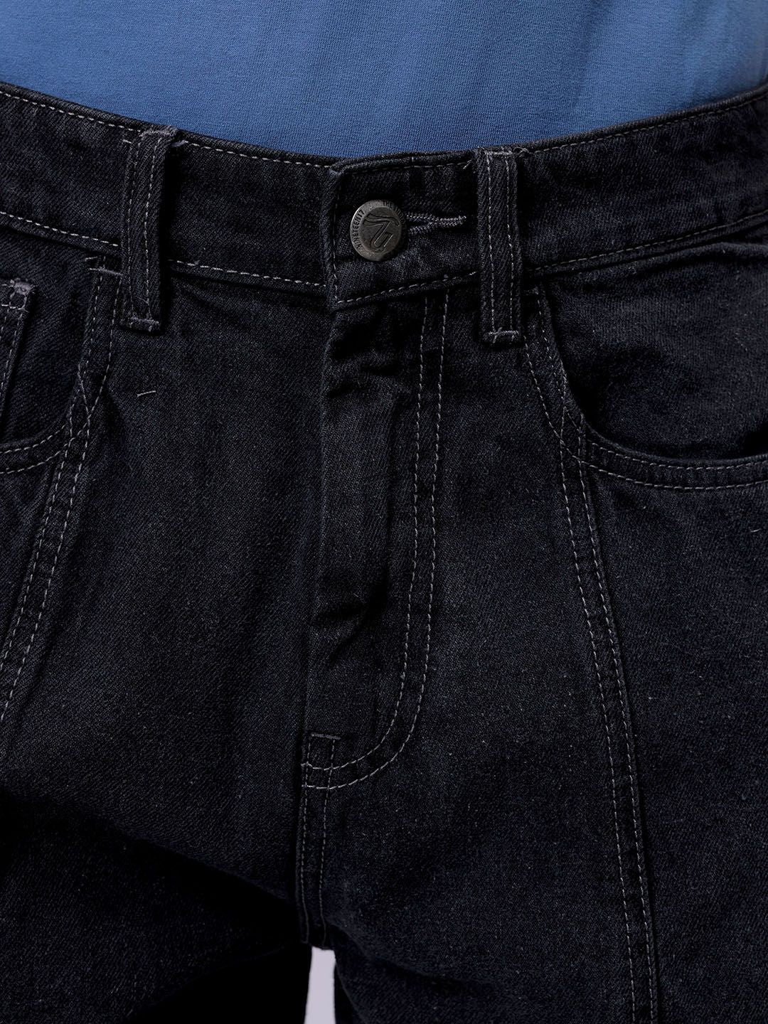 The Indian Garage Co Men Pure Cotton Baggy Fit Mid-Rise Cargo Jeans - Image 7