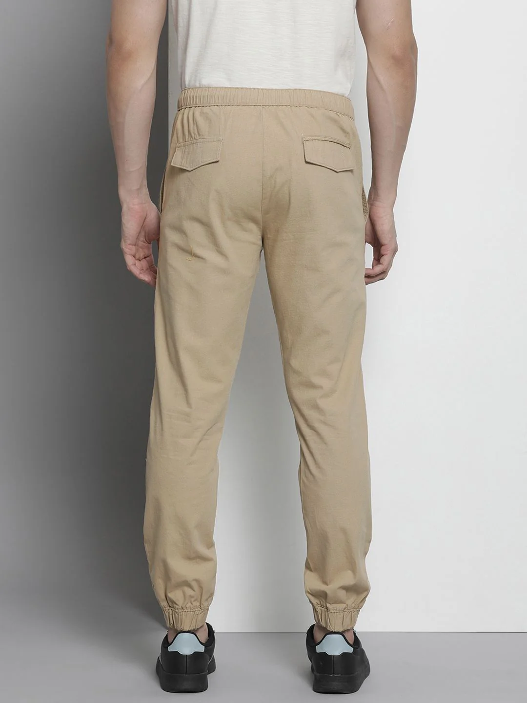 The Indian Garage Co Men Pure Cotton Regular Fit Joggers - Image 3