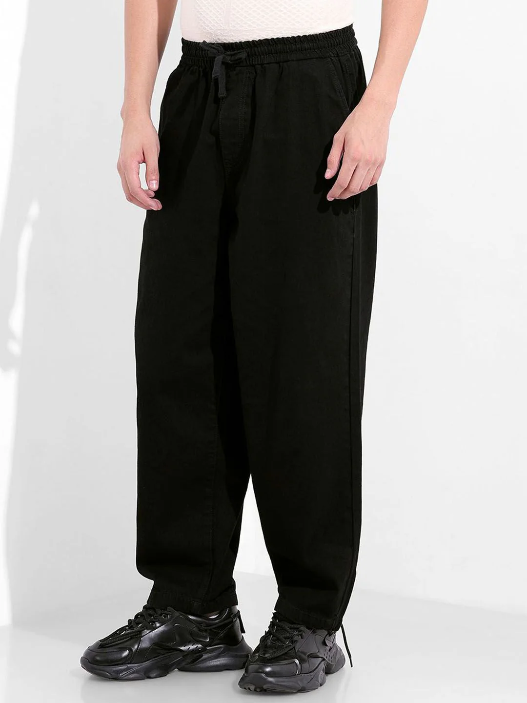 The Indian Garage Co. Men Pure Cotton Wide Leg Mid-Rise Jeans - Image 3