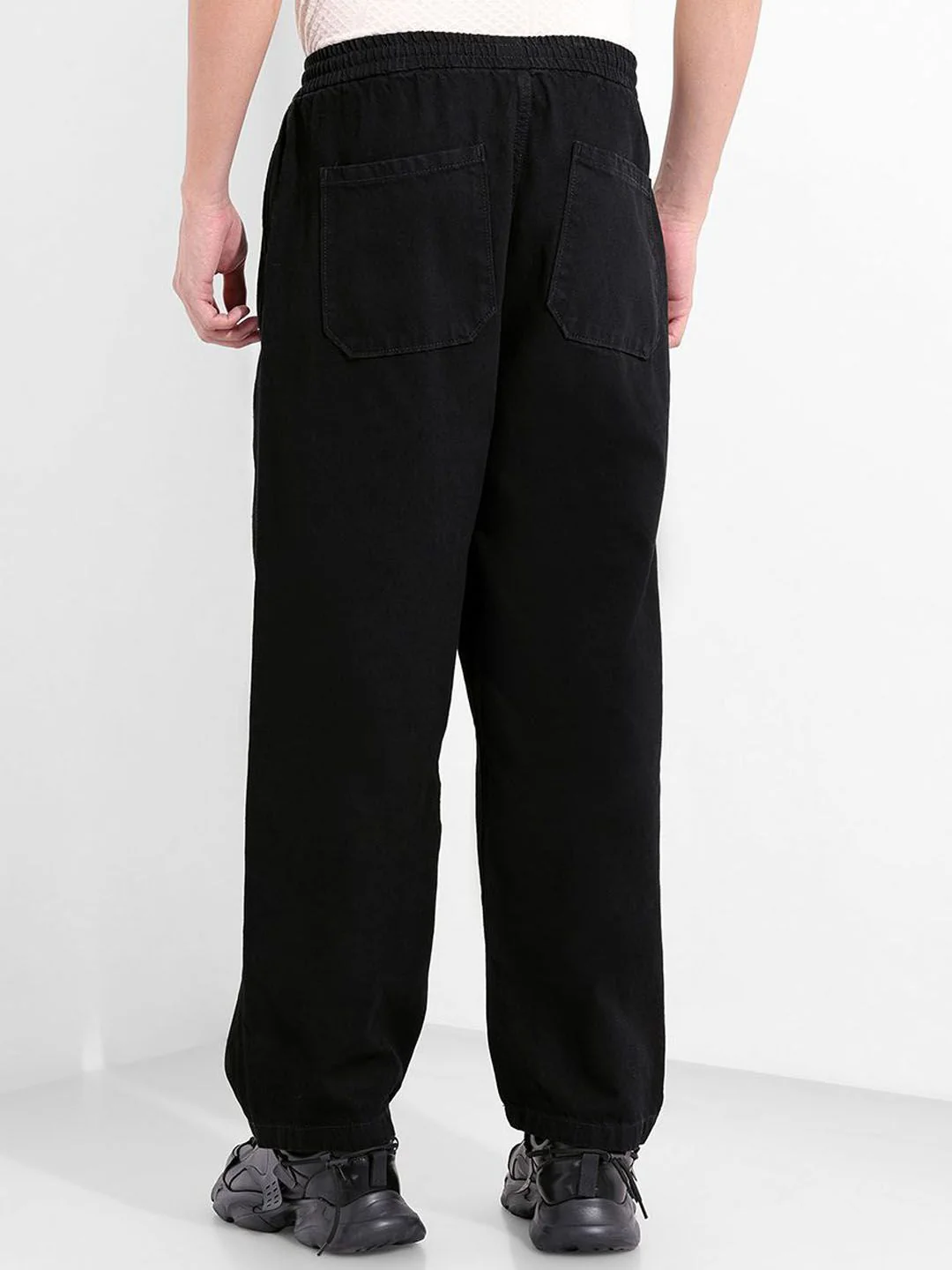 The Indian Garage Co. Men Pure Cotton Wide Leg Mid-Rise Jeans - Image 5