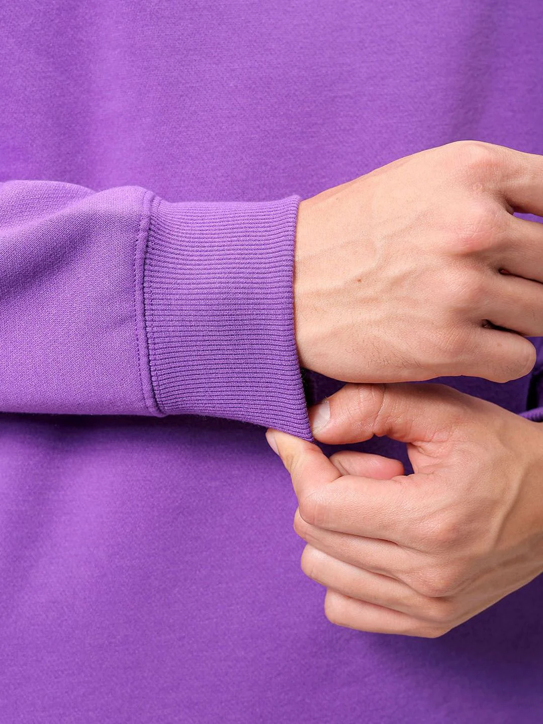 The Indian Garage Co Men Purple Round Neck Long Sleeves Pullover Sweatshirt - Image 7