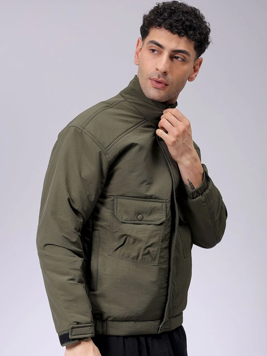 The Indian Garage Co Men Quilted Jacket - Image 3