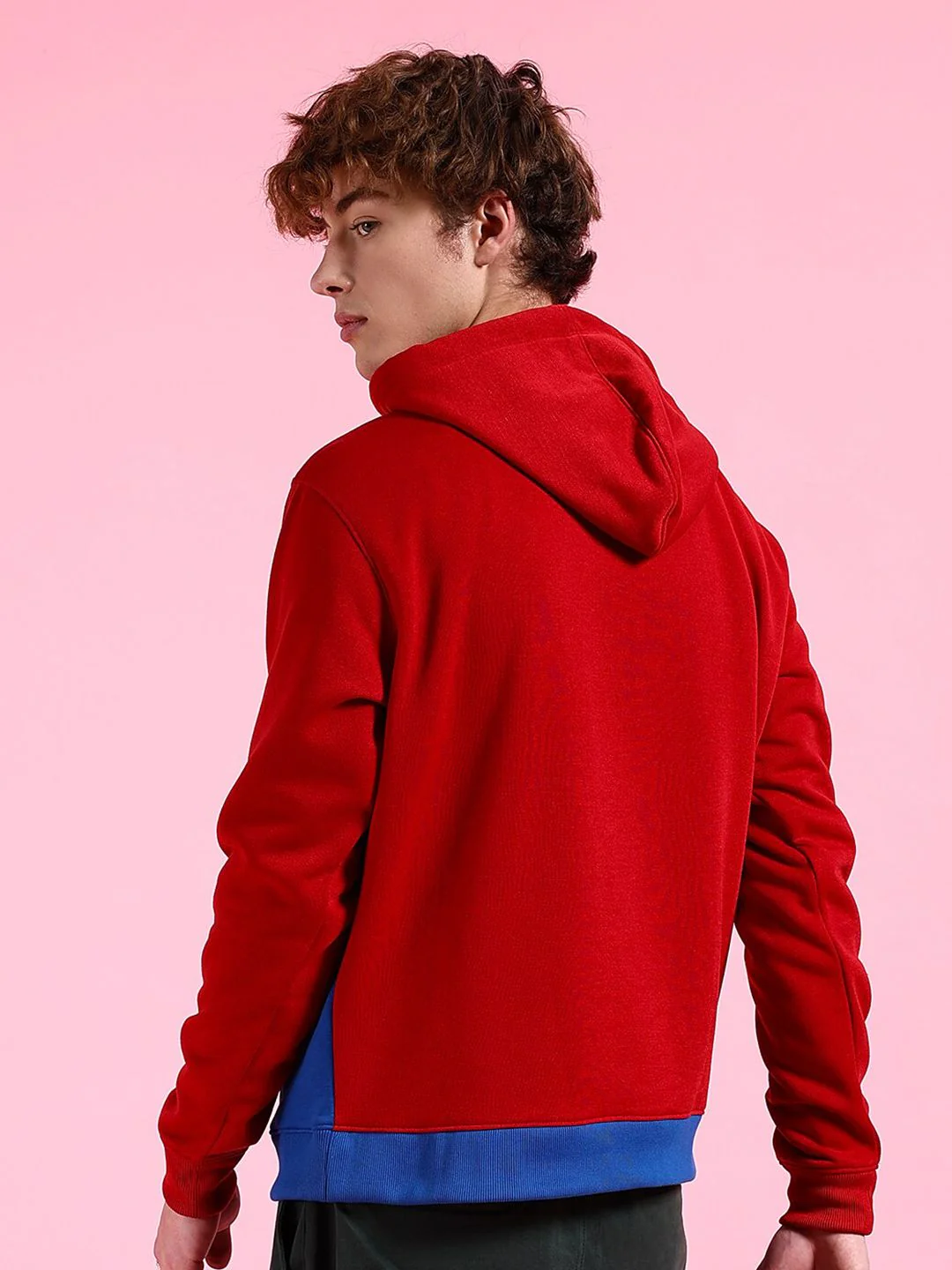 The Indian Garage Co Men Red Printed Hooded Sweatshirt - Image 5