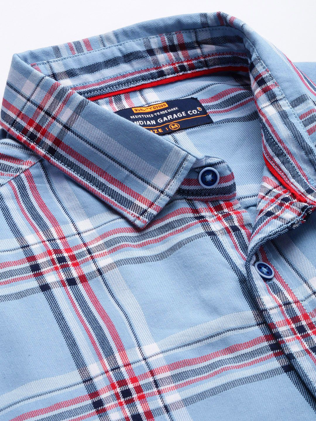 The Indian Garage Co Men Regular Fit Checked Casual Shirt - Image 2
