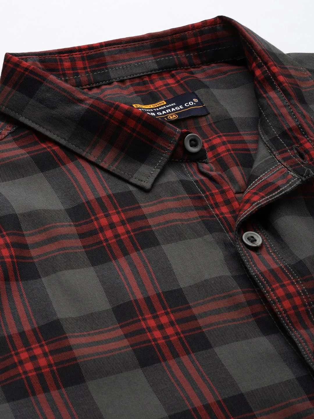 The Indian Garage Co Men Regular Fit Checked Casual Shirt - Image 2