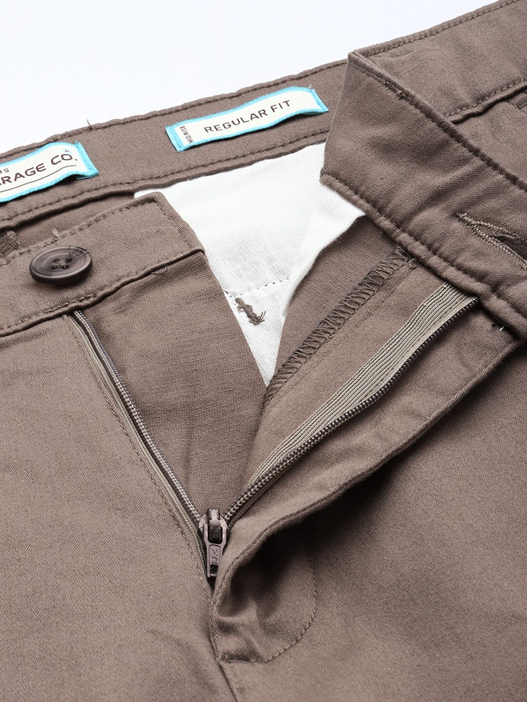 The Indian Garage Co Men Regular Fit Chinos Trousers - Image 4