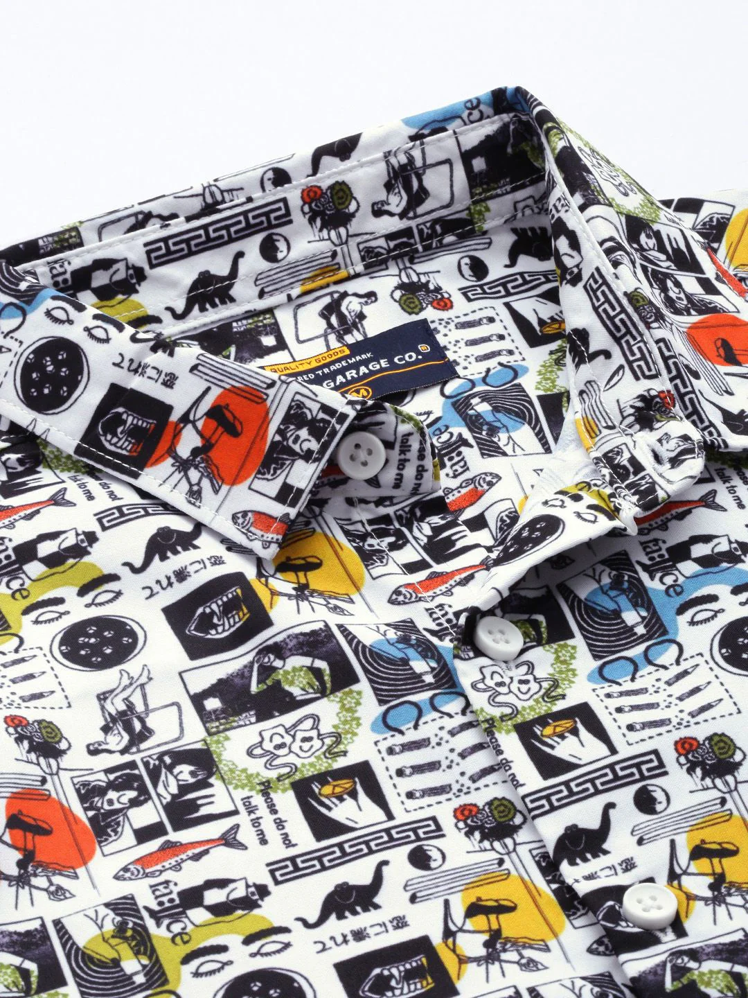 The Indian Garage Co Men Regular Fit Graphic Printed Resortwear Shirt - Image 2