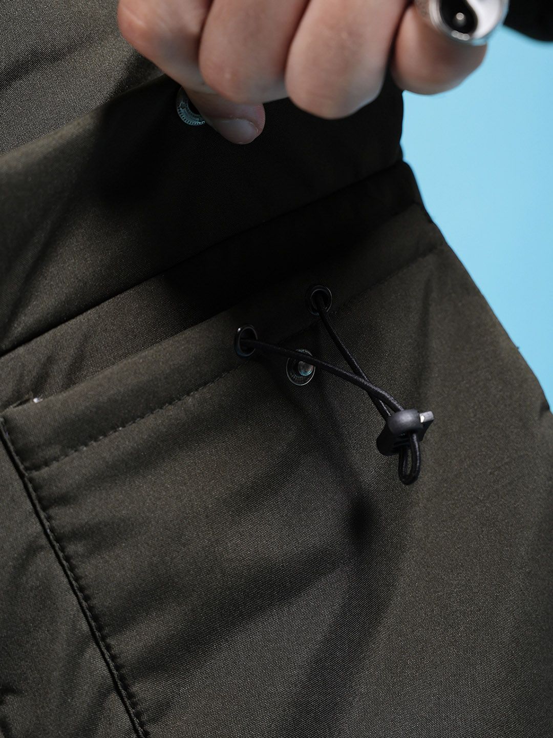 The Indian Garage Co Men Regular Fit Padded Bomber Jacket - Image 7