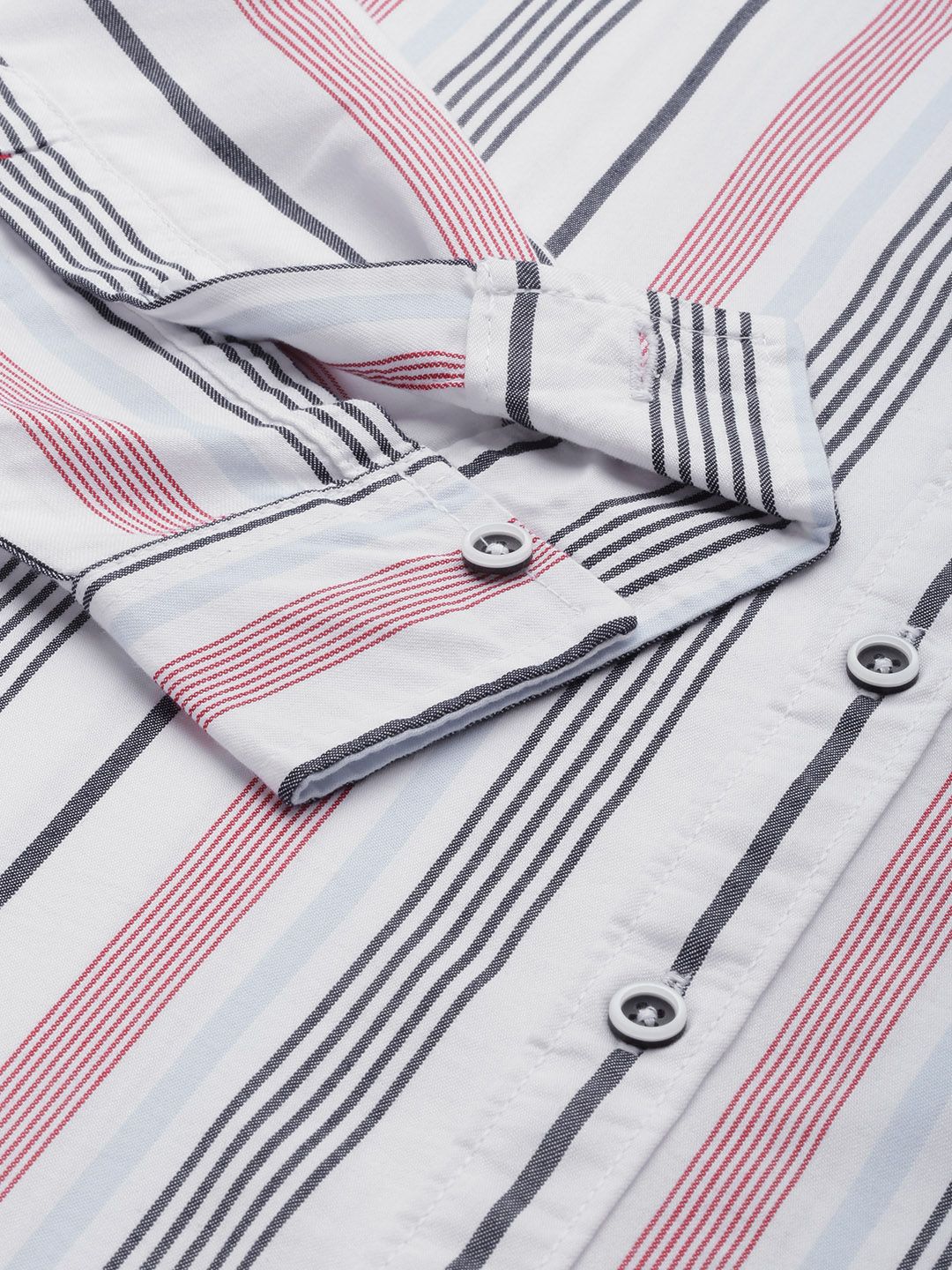 The Indian Garage Co Men Regular Fit Striped Casual Shirt - Image 3