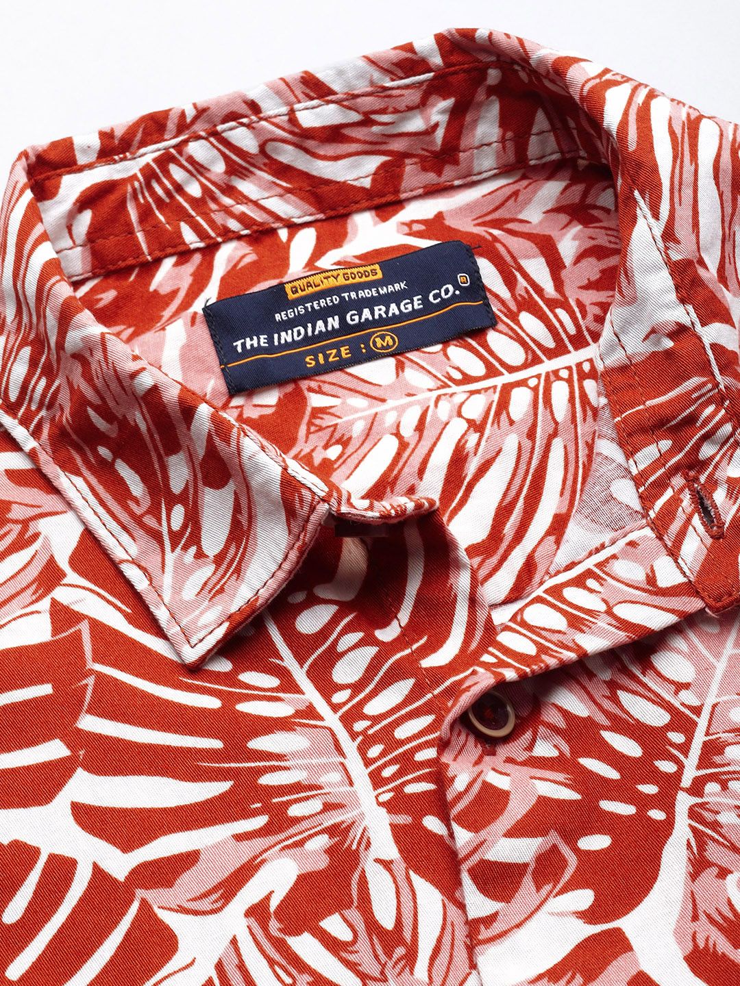 The Indian Garage Co Men Regular Fit Tropical Printed Cotton Resortwear Shirt - Image 2