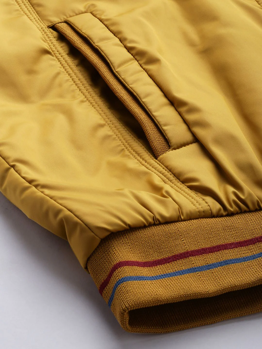 The Indian Garage Co Men Regular Fit Zip-Front Bomber Jacket - Image 6
