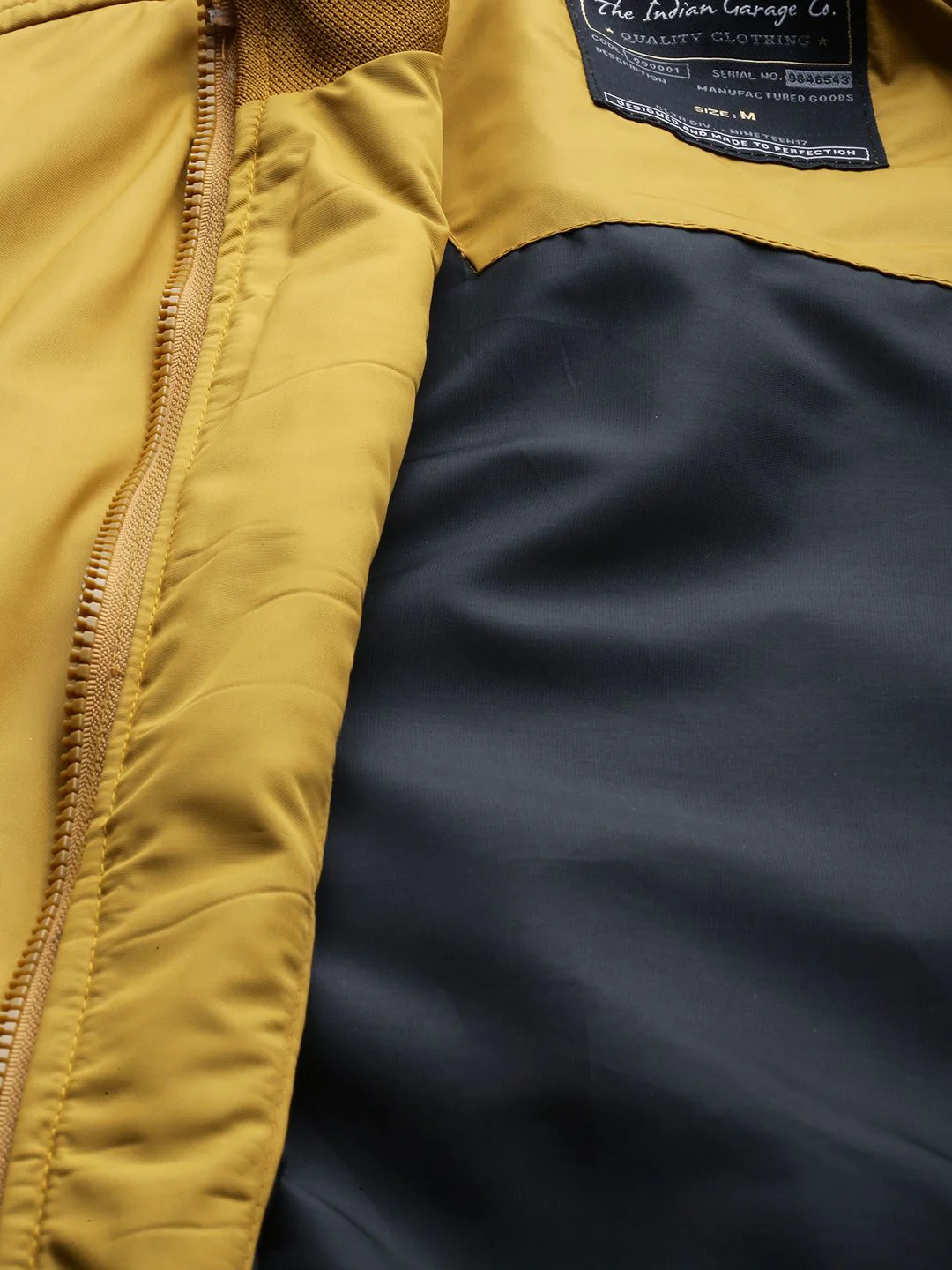 The Indian Garage Co Men Regular Fit Zip-Front Bomber Jacket - Image 7