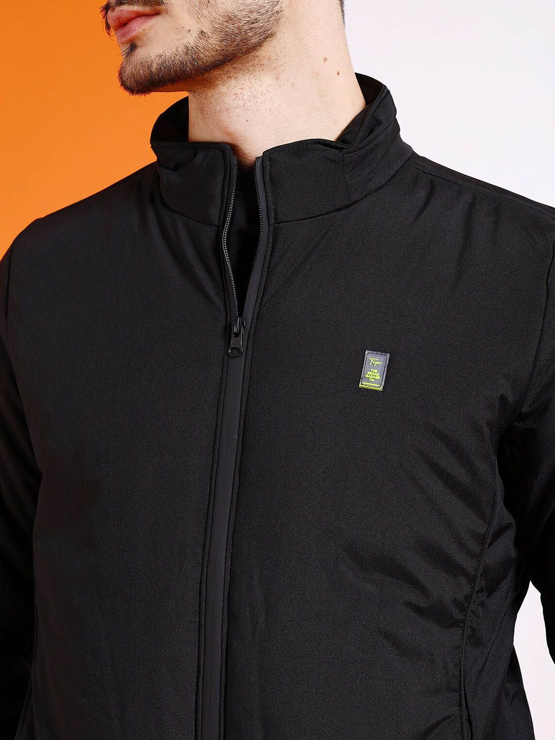 The Indian Garage Co Men Regular Fit Zip-Front Bomber Jacket - Image 2