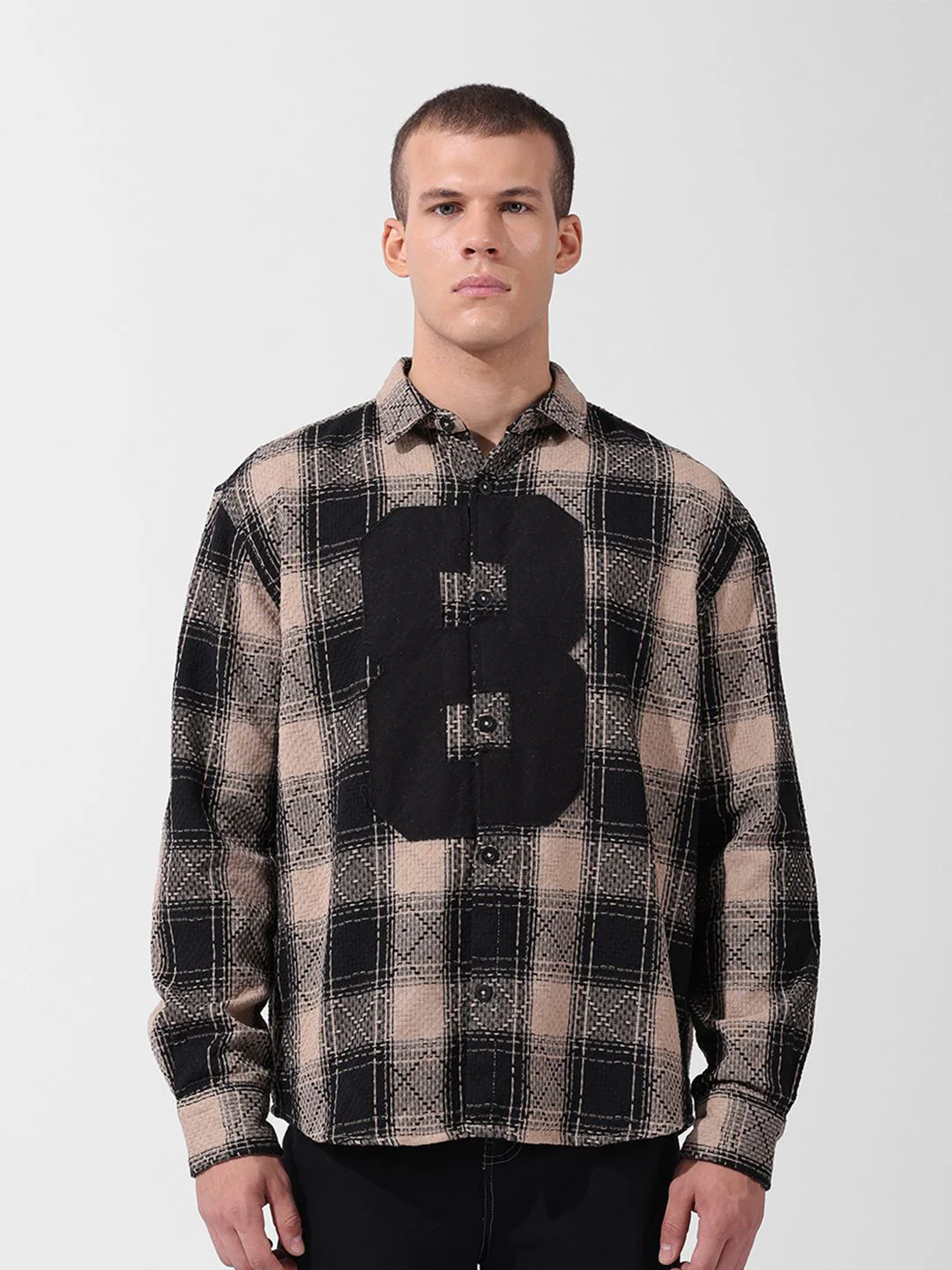 The Indian Garage Co Men Relaxed Fit Checkered Street Wear Shirt - Image 2