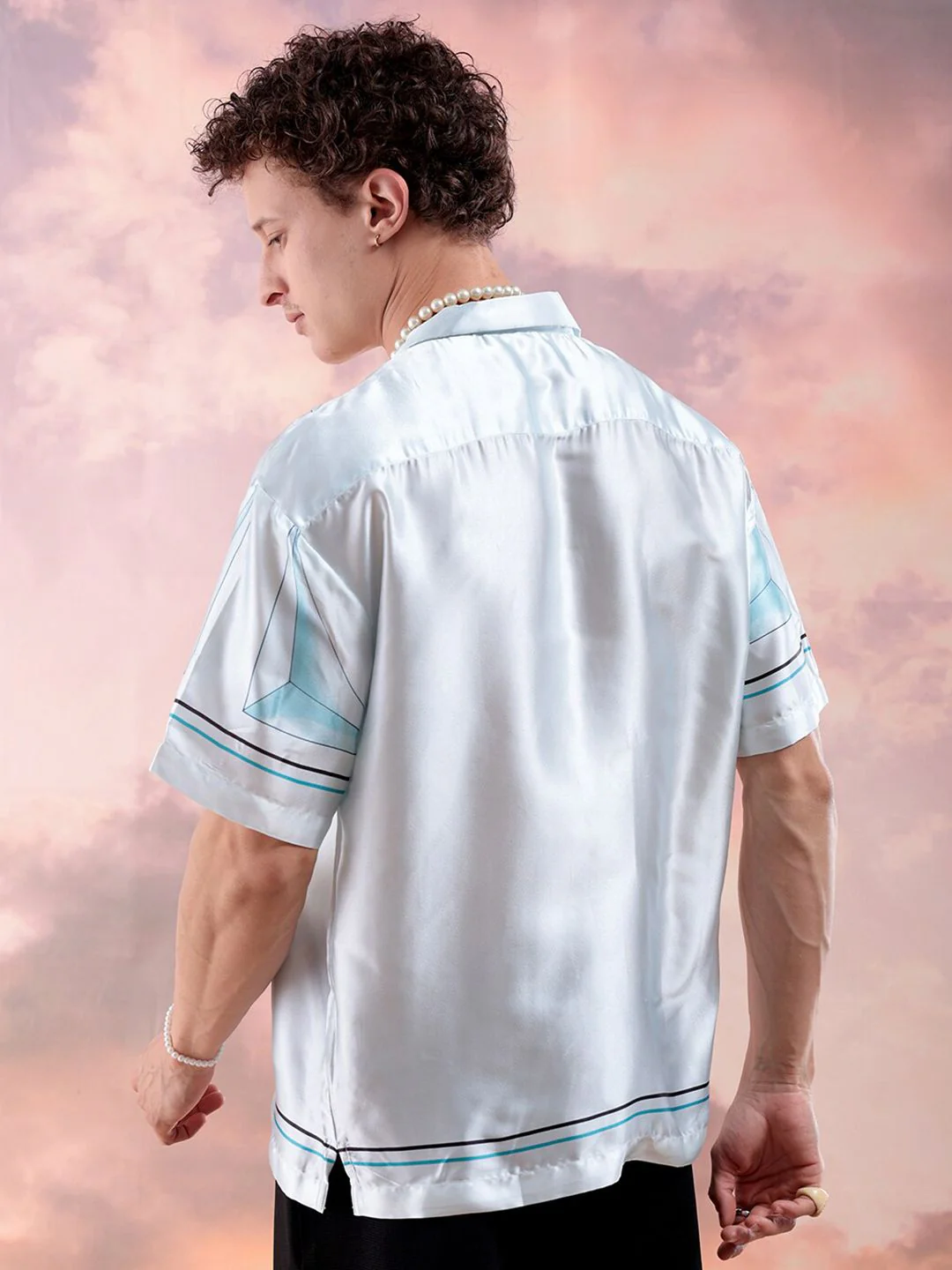 The Indian Garage Co Men Relaxed Fit Graphic Printed Resortwear Shirt - Image 5