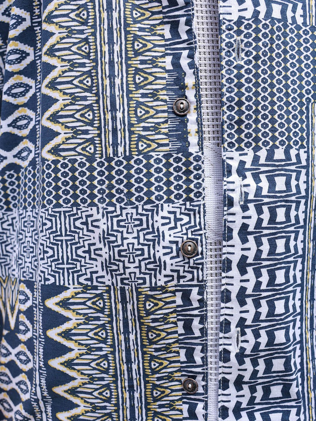 The Indian Garage Co Men Relaxed Fit Indie Printed Resortwear Shirt - Image 6