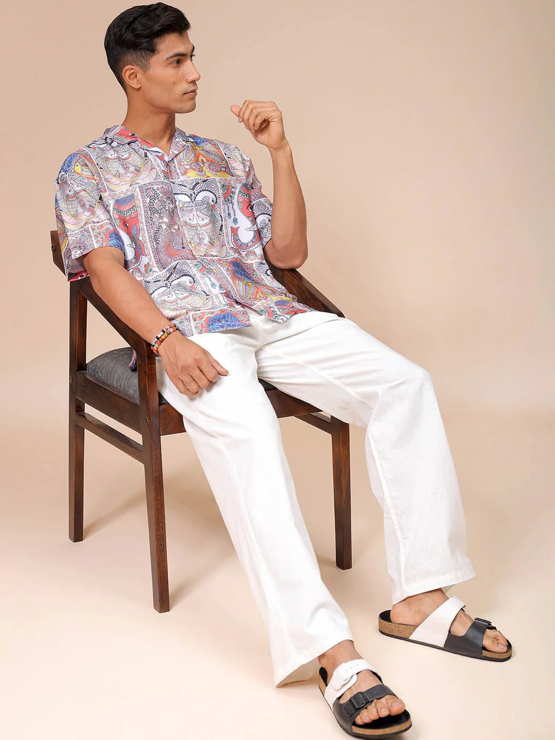 The Indian Garage Co Men Relaxed Fit Indie Printed Resortwear Shirt - Image 6