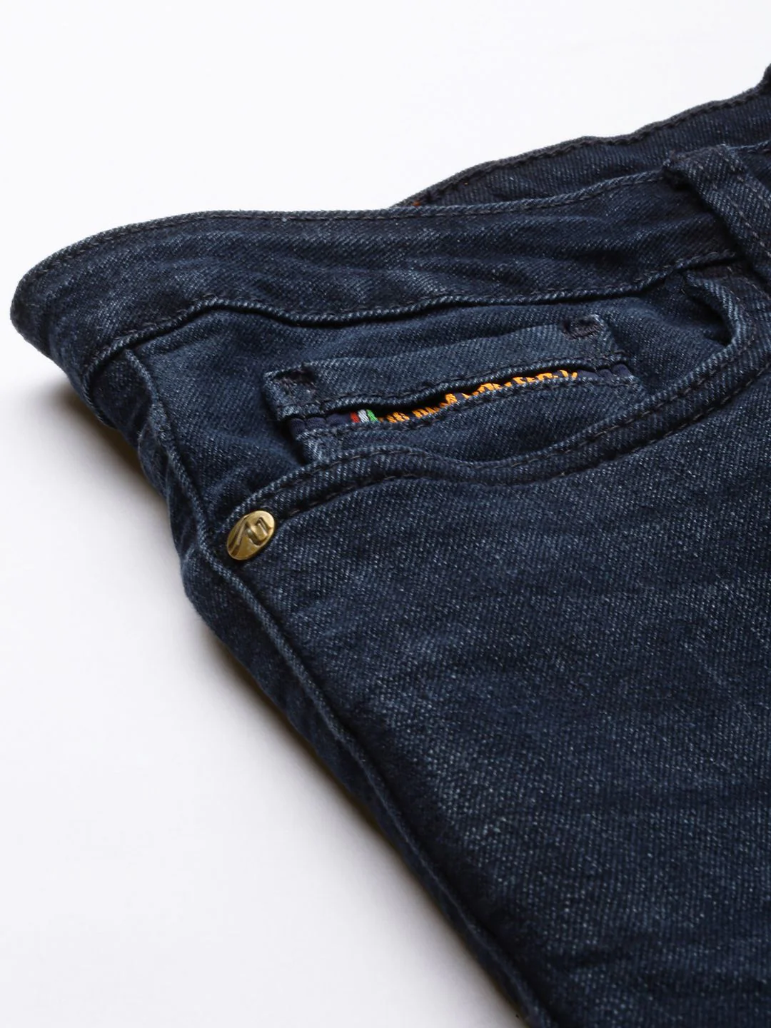 The Indian Garage Co Men Relaxed Fit Low Distress Light Fade Stretchable Jeans - Image 6