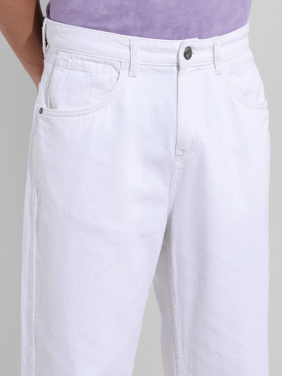 The Indian Garage Co Men Relaxed Fit Mid-Rise Cotton Jeans - Image 6