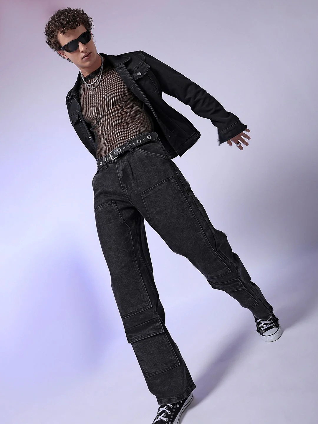 The Indian Garage Co Men Relaxed Fit Mildly Distressed Jeans - Image 5