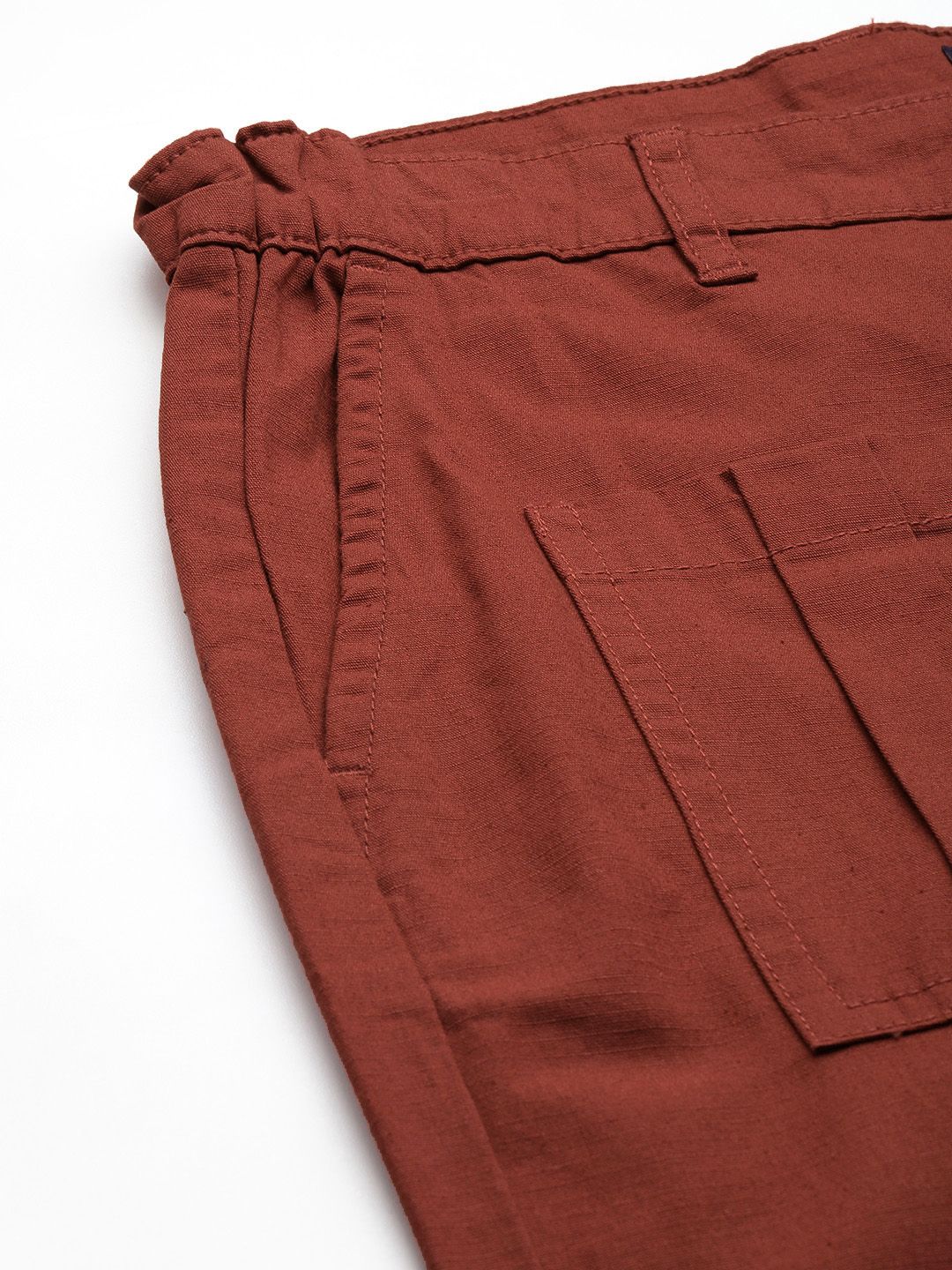 The Indian Garage Co Men Relaxed Fit Pure Cotton Chinos Trousers - Image 6