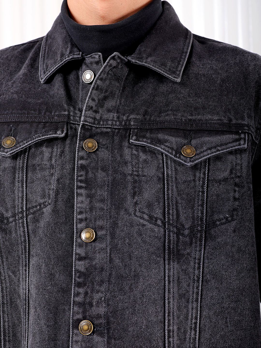 The Indian Garage Co Men Relaxed Fit Trucker Jacket - Image 2