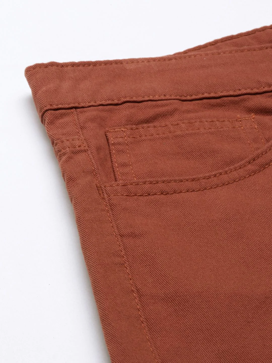 The Indian Garage Co Men Rust Slim Fit Chino Shorts - Image 6