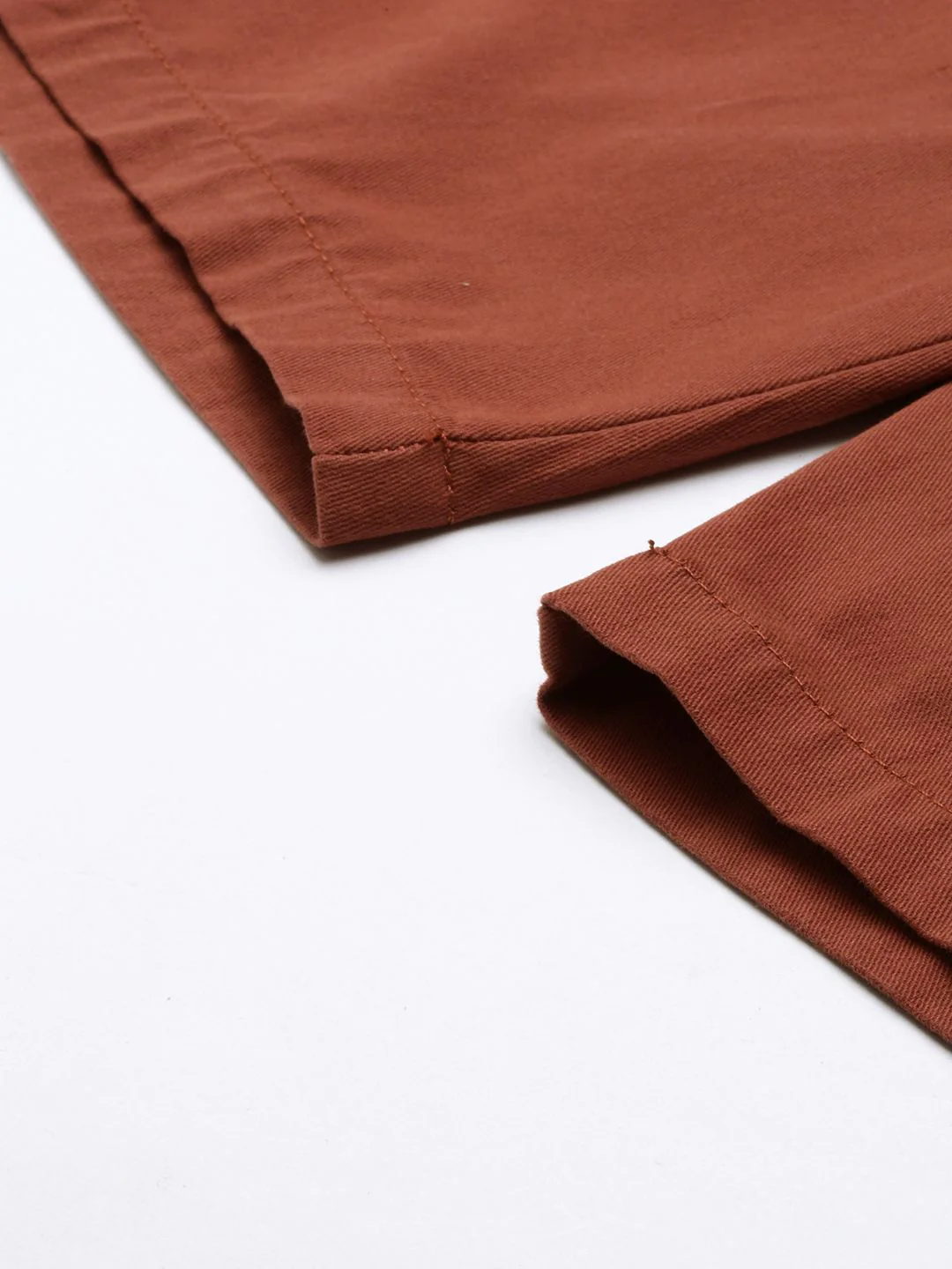 The Indian Garage Co Men Rust Slim Fit Chino Shorts - Image 7