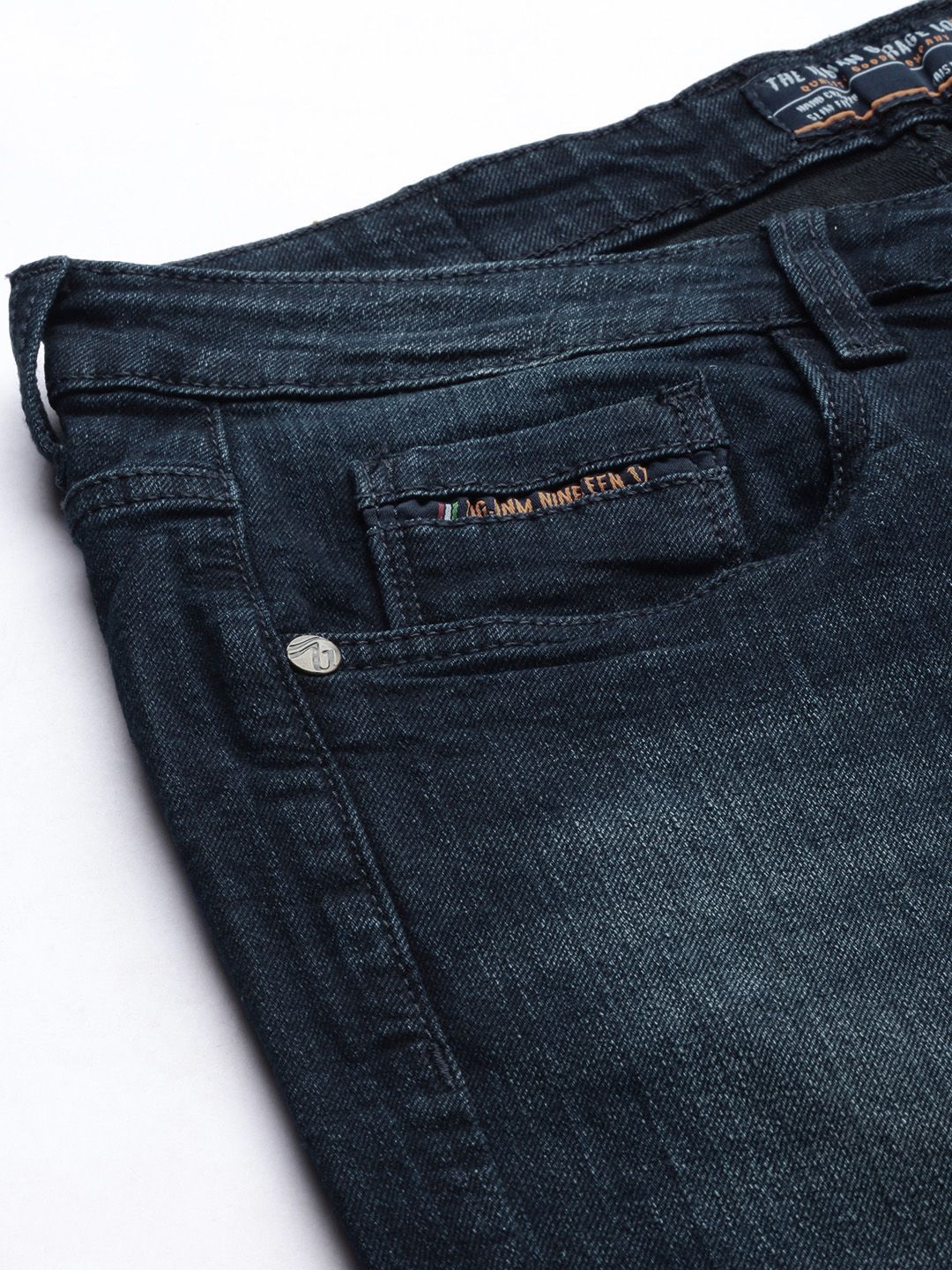 The Indian Garage Co Men Skinny Fit Light Fade Stretchable Jeans - Image 6