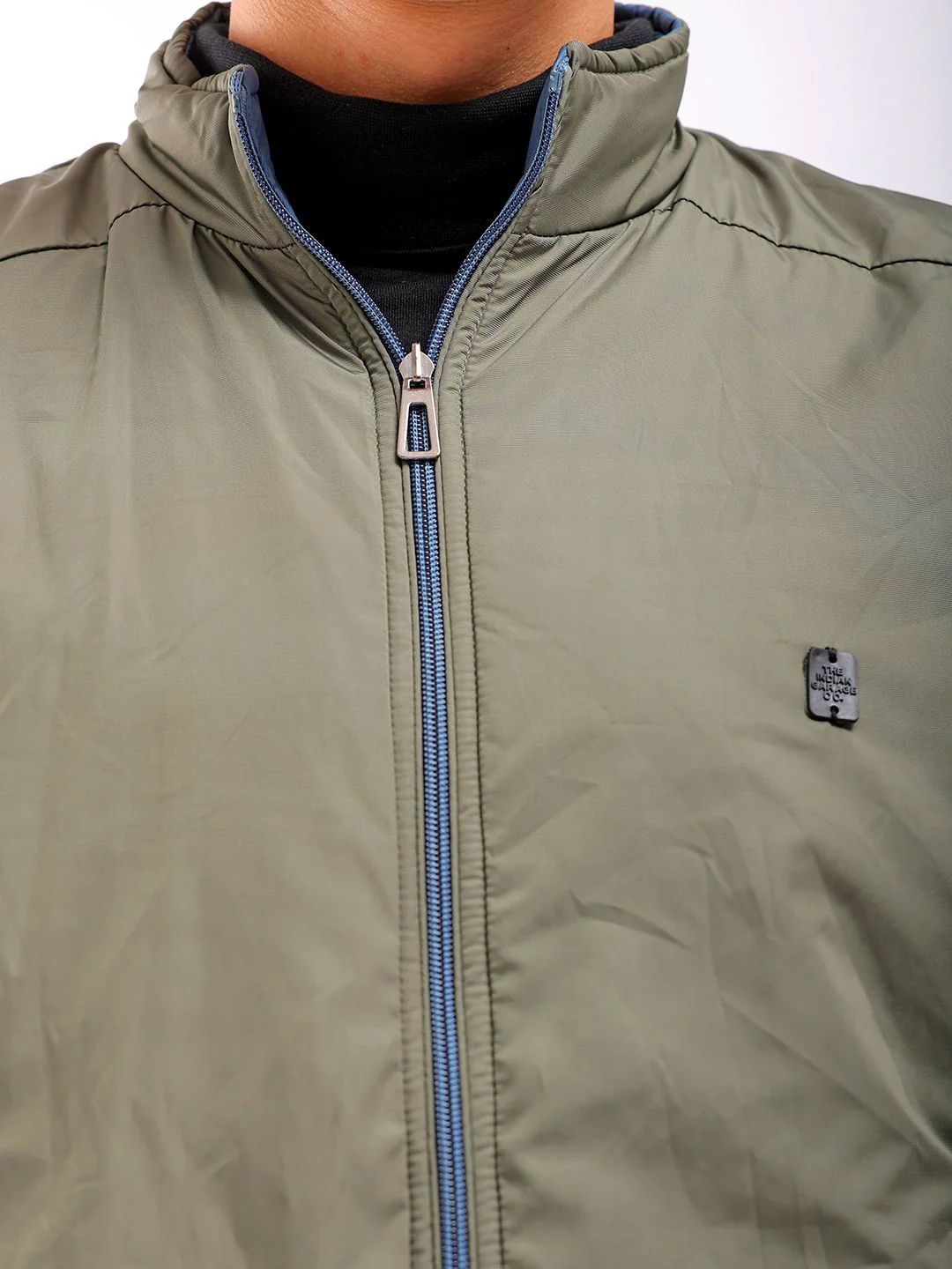 The Indian Garage Co Men Sleeveless Zip-Front Reversible Bomber Jacket - Image 7