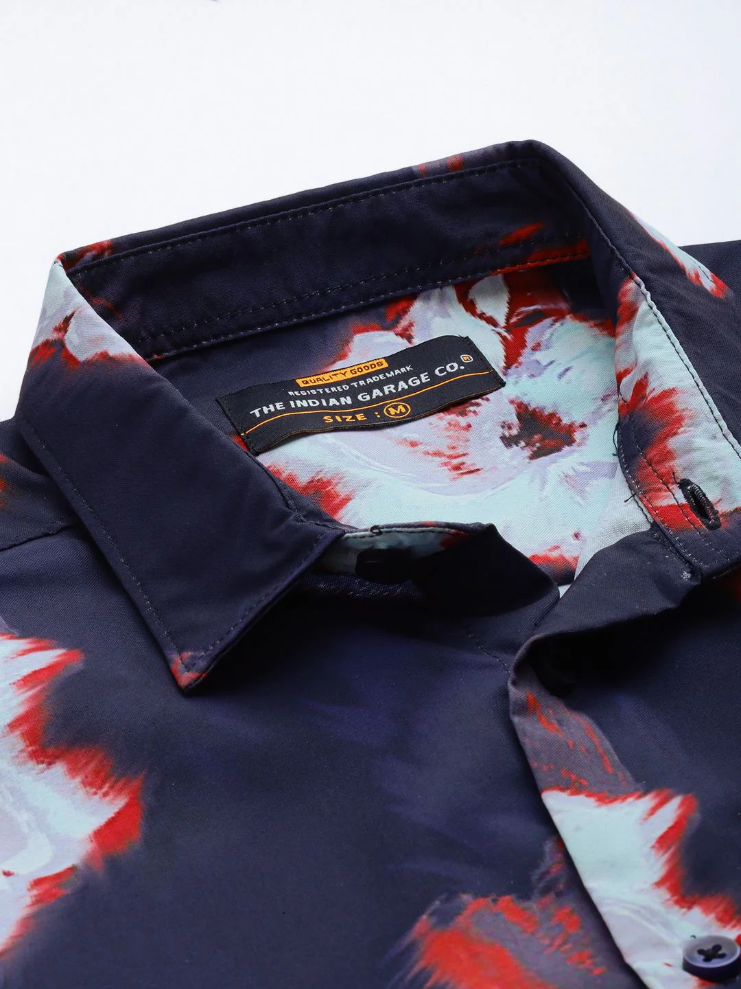 The Indian Garage Co Men Slim Fit Abstract Printed Resortwear Shirt - Image 2