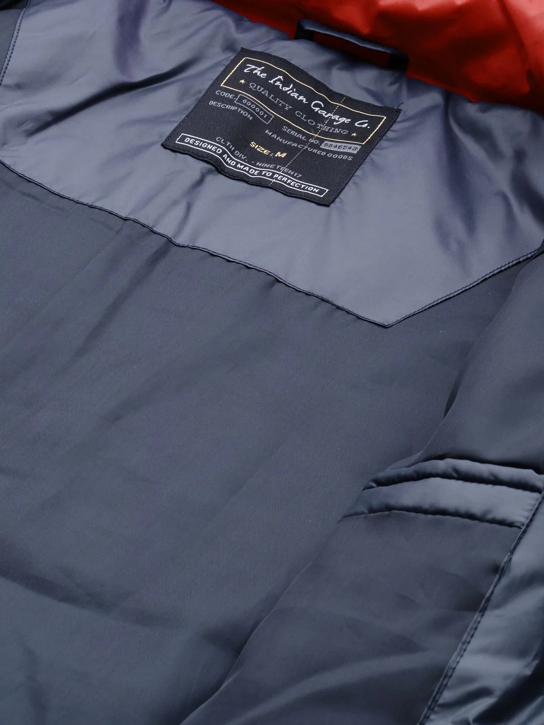 The Indian Garage Co Men Slim Fit Biker Jacket with Detachable Hood - Image 7