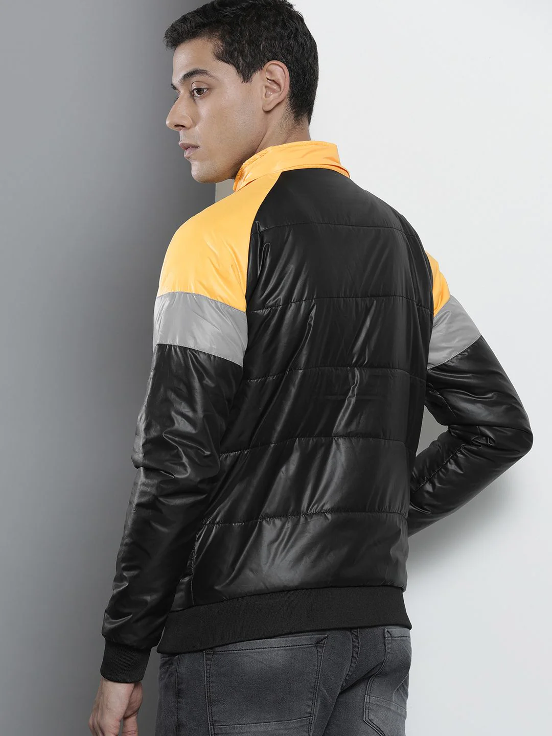 The Indian Garage Co Men Slim Fit Biker Jacket with Detachable Hood - Image 5