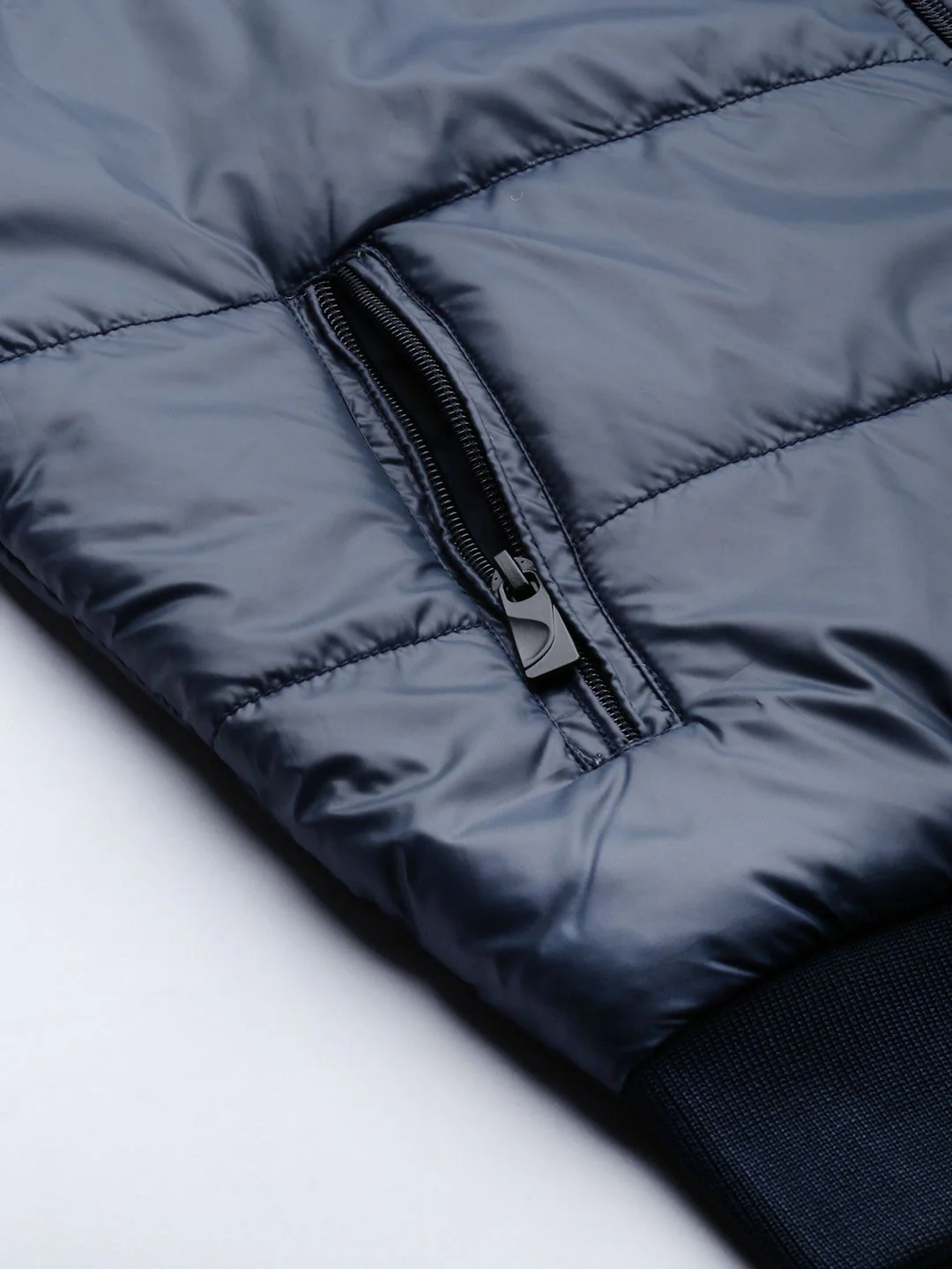 The Indian Garage Co Men Slim Fit Biker Jacket with Detachable Hood - Image 6