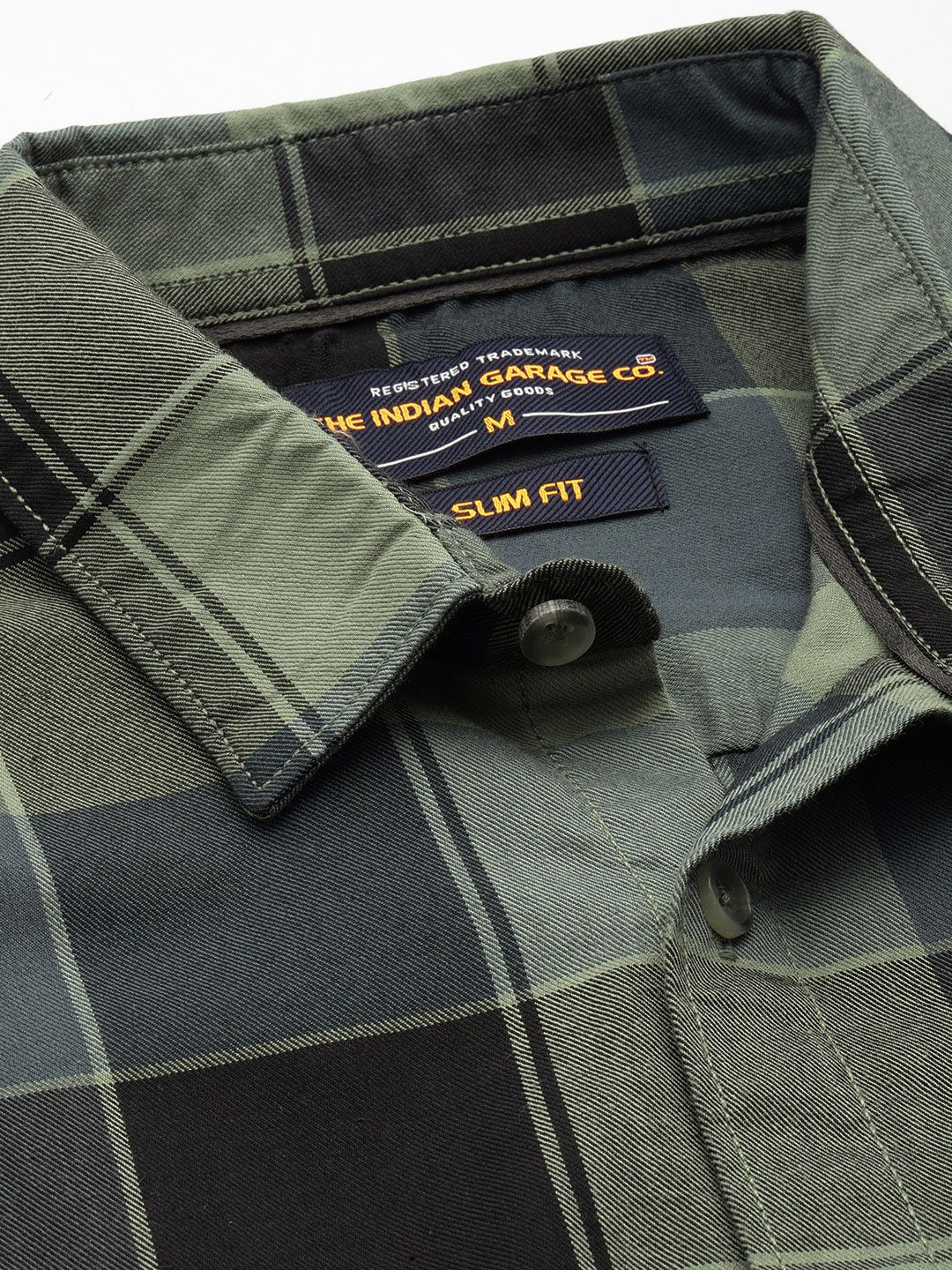 The Indian Garage Co Men Slim Fit Checked Casual Shirt - Image 2