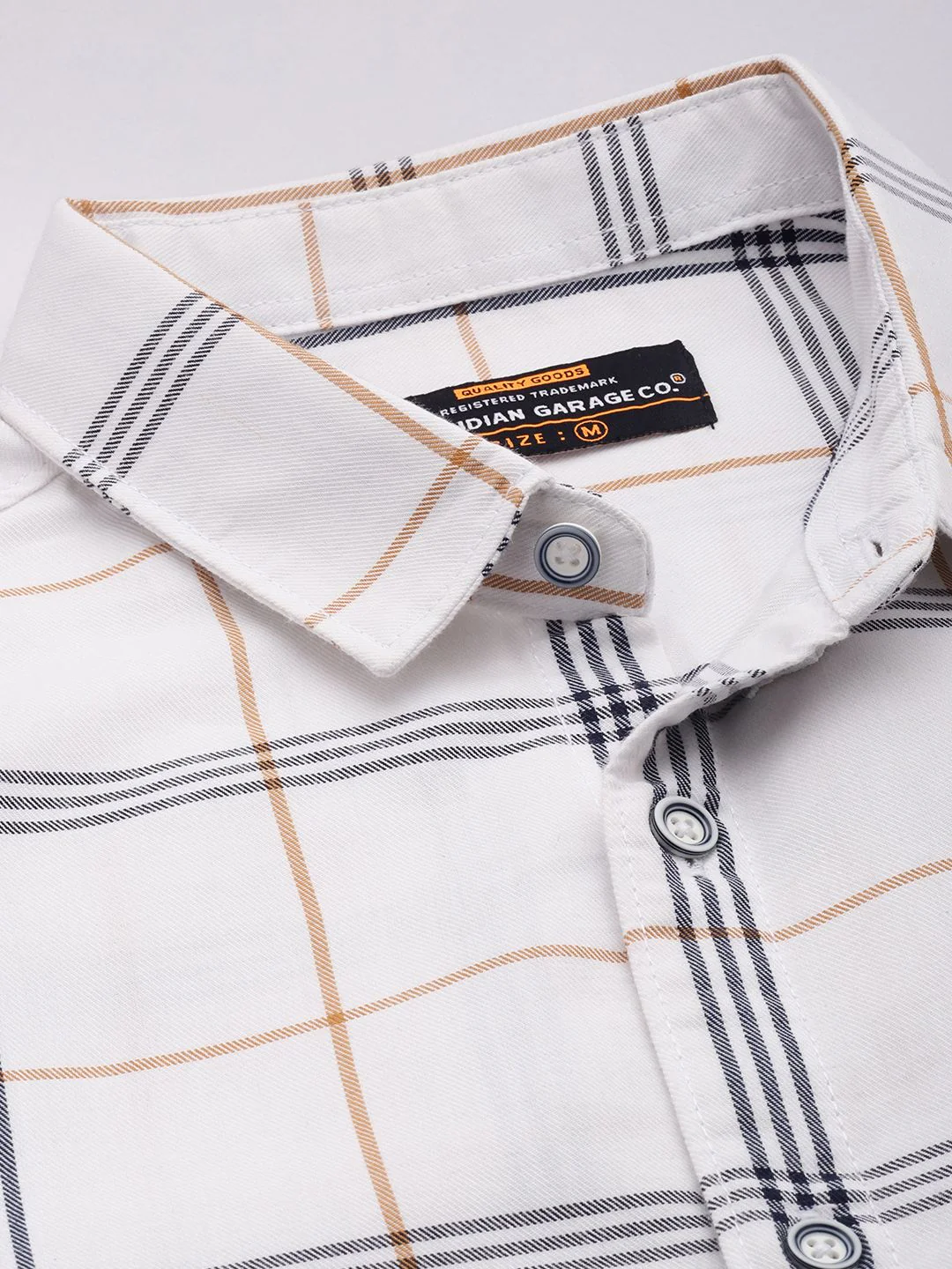 The Indian Garage Co Men Slim Fit Checked Casual Shirt - Image 2