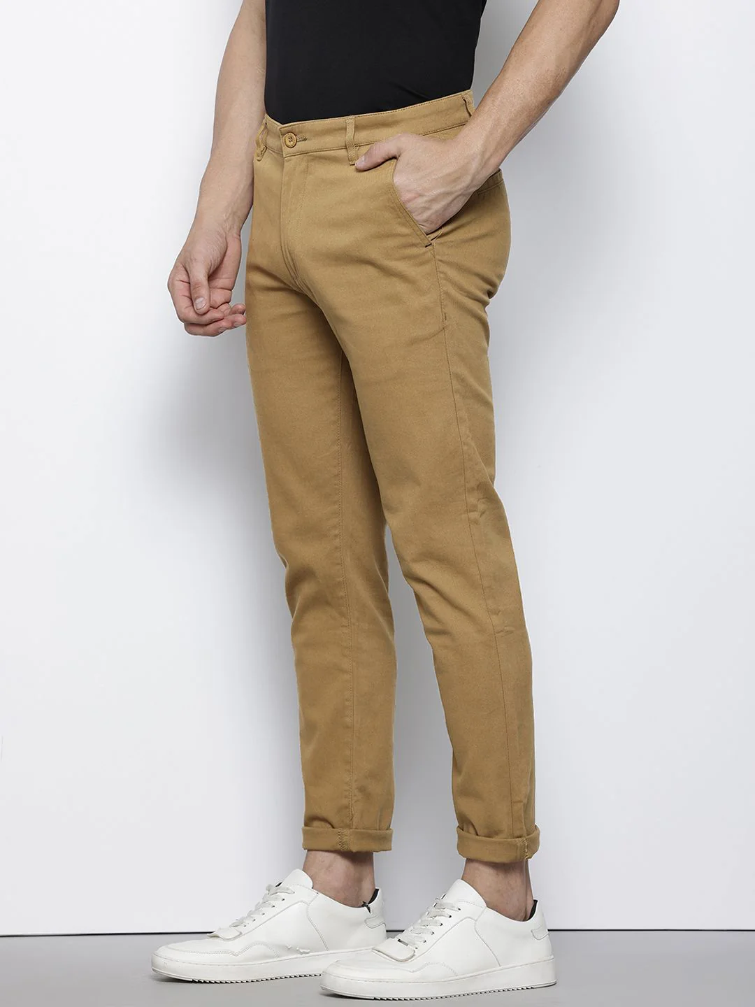 The Indian Garage Co Men Slim Fit Chinos - Image 2