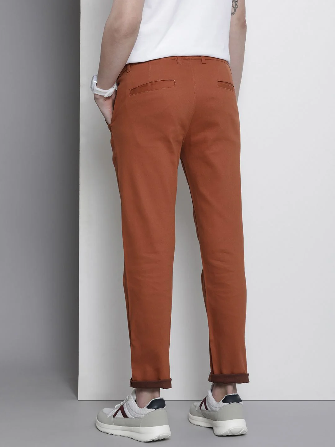 The Indian Garage Co Men Slim Fit Chinos - Image 3