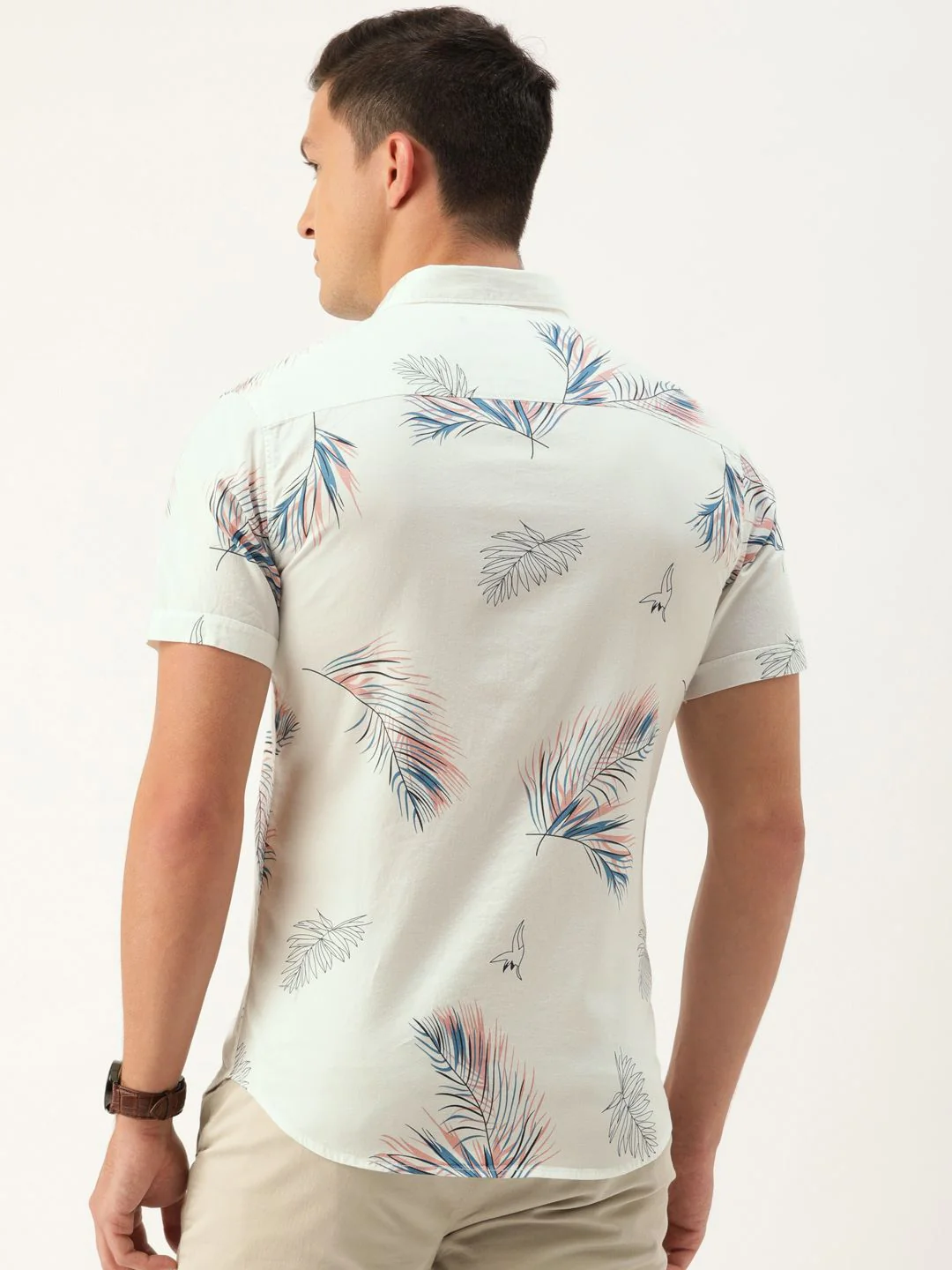 The Indian Garage Co Men Slim Fit Conversational Printed Resortwear Shirt - Image 5