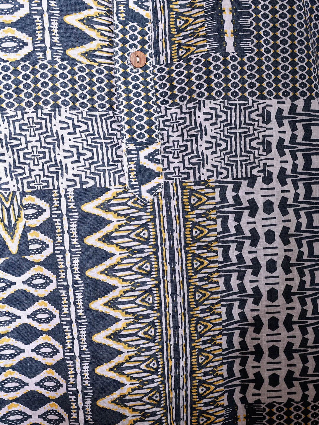 The Indian Garage Co Men Slim Fit Indie Printed Resortwear Shirt - Image 6
