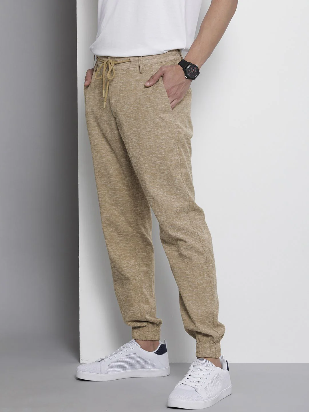 The Indian Garage Co Men Slim Fit Joggers Trousers - Image 3